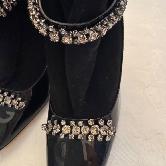 Brand New Jimmy Choo  Maxura Leather 100  Chystal Booties. Size 7 - Picture 6 of 11